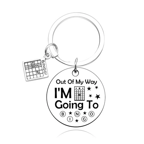 Baipilu Bingo Gifts for Women Men Funny Bingo Gifts for Men Keychain Bingo Gifts Bingo Lovers Gift Bingo Game Gifts Keychain Bingo Player Gift Bingo Christmas Birthday Graduation Gifts Keychain