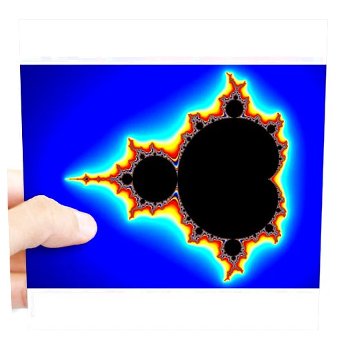CafePress Mandelbrot Set 03 Sticker Square Bumper Sticker Car Decal