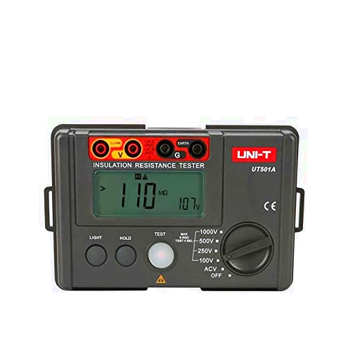 UNI-T UT501A UT501B UT502A Insulation Earth Ground Resistance Meter Megger Auto Range Ohm Tester Megohmmeter Voltmeter(UT501A)