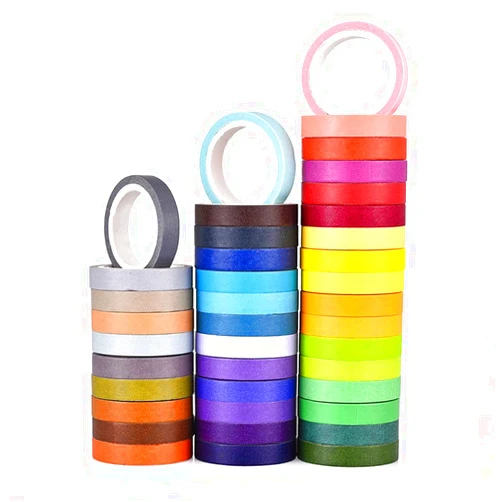 Andux 40 Rolls Colored Masking Rainbow Tape Fun for All Ages CHJD-01
