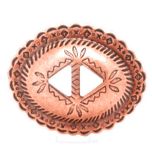 Stecksstore Thunderbird Slotted Steel Concho Antique Copper 2-1/4