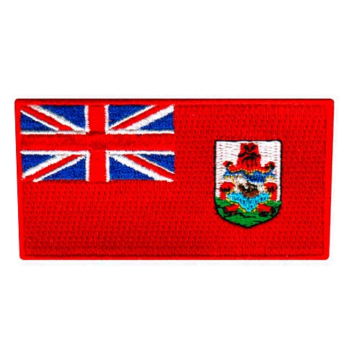 Cypress Collectibles Embroidered Patches Cypress Collectibles - Bermuda Flag Patch - Premium Embroidered Appliqué - Carribean Country Iron On Patches - Dimensions: 3.5