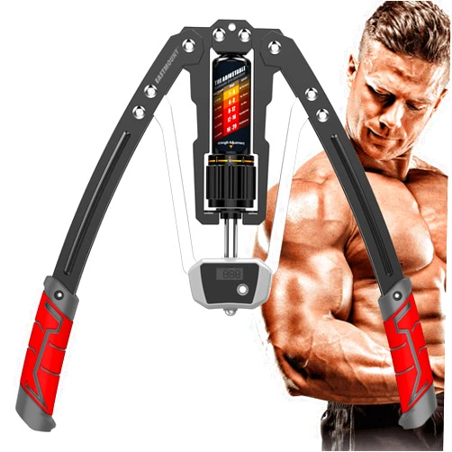 EAST MOUNT Twister Arm Exerciser with Counter Display-Adjustable 22-440lbs Hydraulic Power, Home Chest Expander, Shoulder Muscle Training Fitness Equipment, Arm Exercise Strengthener