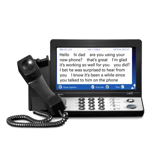 Hamilton CapTel 2400i Captioned Telephone Large Touch-Screen Captioned Telephone with 40dB Amplification