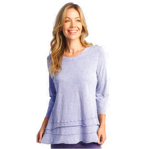 Jess & Jane Floral Print Layered Tunic Top