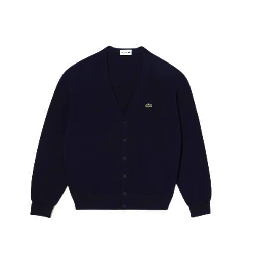 Lacoste Long Sleeve Relaxed Fit Cardigan