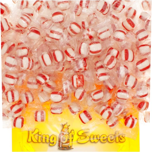 King Of Sweets Columbian Soft Mint Puffs 1 Pound Premium Mint Candy Individually Wrapped in a Resealable King of Sweets Bag