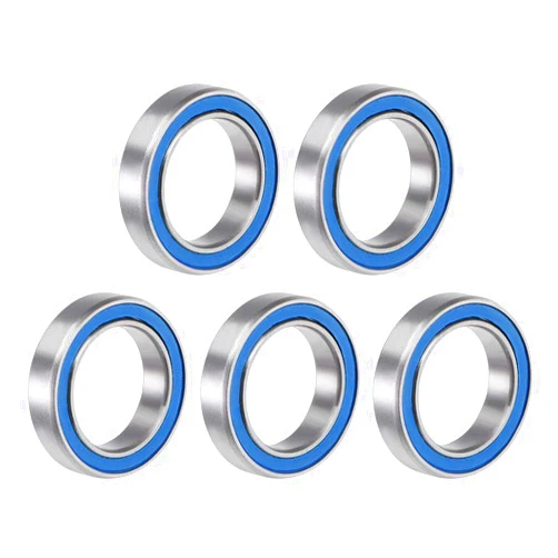 uxcell 6701-2RS Deep Groove Ball Bearing 12x18x4mm Double Sealed ABEC-3 Bearings 5-Pack
