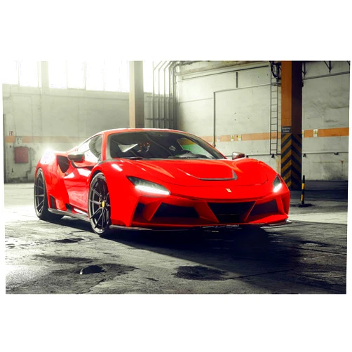 XOTIKS Ferrari F8 Tributo - Premium High Gloss Art Print Poster. (849P) (24”x36”)
