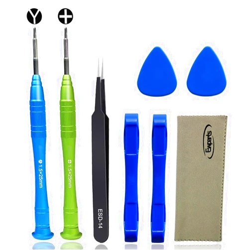 Ewparts Screwdriver for Nintendo Switch/Switch OLED Model/Switch Lite Joy-Con Controller,Drift Fix Tools Y1.5 Tri-wing +1.5 Cross Nintendo Switch Screwdriver Kit With Opening Spudger Pry Tool Kit