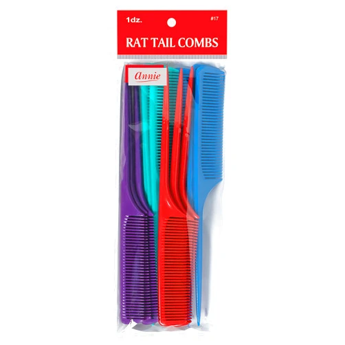 Annie Rat Tail Comb Set, 12 Count
