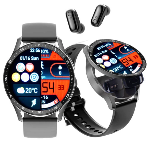 Zividodo Smart Watch with Earbuds,2 in 1 Earphone & Bluetooth Watch,Fitness Tracker Watch(Answer/Calls)1.39