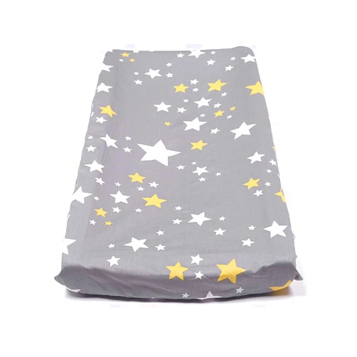 Shinena Changing Pad Cover, Stretchy Changing Table Pad Cover,100% Jersey Cotton Unisex Cradle Sheets for Baby Girl and Baby Boy, Star Pattern (grey1)
