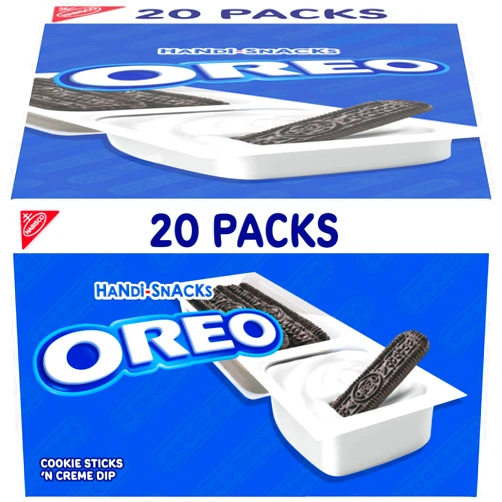 Oreo Handi-Snacks OREO Cookie Sticks 'N Creme Dip Snack Packs, 20 Snack Packs