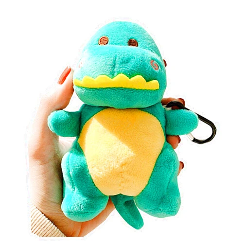SGVAHY Case for Airpods 1&2 Case Cover with Keychain Kawaii Airpod Case Cover Cute Dinosaur Airpods 2nd 1st Generation Wireless Charging Case Fluffy Soft Plush Airpod Case (Green)
