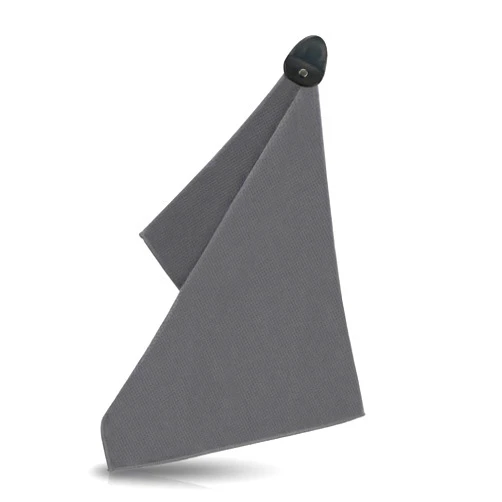 Teys Official Magnetic Towel | Top-Tier Microfiber Golf Towel with Deep Waffle Pockets | Professional Strength Magnet for Strong Hold to Golf Carts or Clubs (Grey)