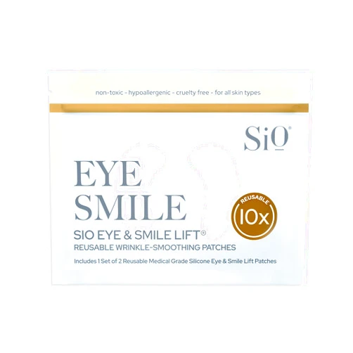 SiO Beauty Eye & Smile Lift - Eye & Smile Anti-Wrinkle Patches 2 Week Supply - Overnight Smoothing Silicone Patches for Wrinkles and Fine Lines