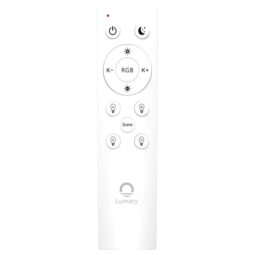 Lumary BT Remote Controller Support 2700K-6500K, Group Control for Smart Retrofit Downlight/Smart Integrated Recessed Light/Smart Disk Light/Black Smart Recessed Light/Smart Anti-Glare Recessed Light
