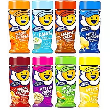 Kernel Season's Full-Size Jars Seasoning Variety Pack, 2.4-3.0 Ounce Shakers ... Standard Packaging