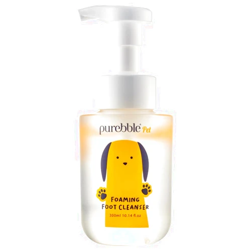 PUREBBLE Pet Foaming Foot Paw Cleanser | Designed for All Types of Paw Washers | Dog Cleaning Supplies | Nourishing, Softening, Calming, Itch Reducing for Dog Paws | 300ml / 10.14 fl oz