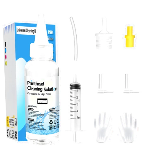 SHUOLEI Printhead Cleaning Kit Inkjet Printers, Printer Cleaner Kit for HP, Inkjet Printer Head Cleaning Solution for Brother Print Head Liquid Nozzles