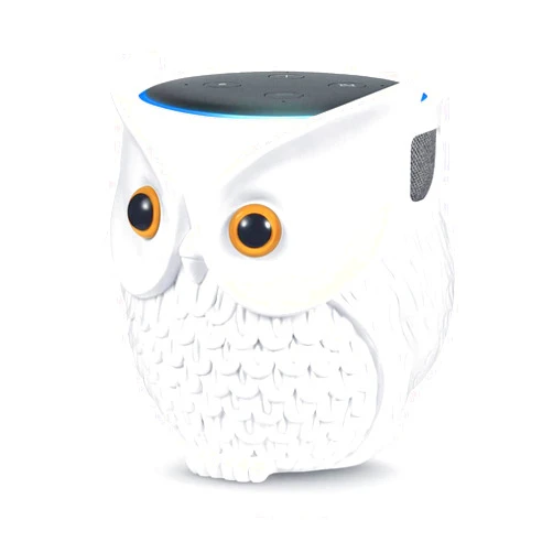Ctoiotc Owl Holder Stand, Upgraded Owl Statue Smart Speaker Holder Stand for Echo Dot 4th/3rd/2nd and 1st Generation, Google Home Mini/Google Nest Mini (2nd Gen), Home Decor Owl Shape Cartoon Decor