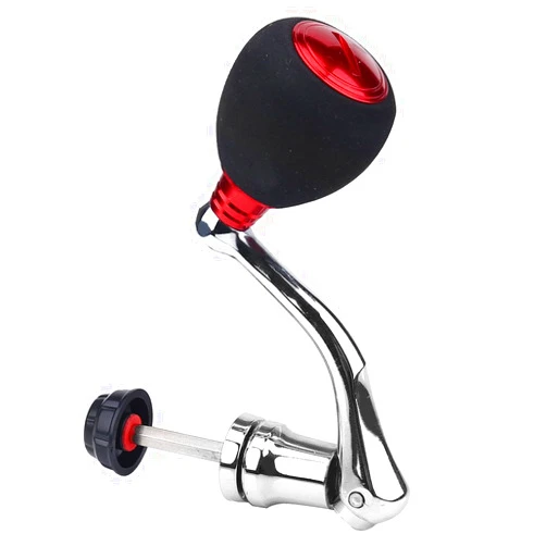 VGEBY Fishing Reel Handle, Metal knobs Handle Grip Fishing Spinning Reel Rocker Arm Grip (Red-2000/3000) Fishing Reel Handle Reel Handle