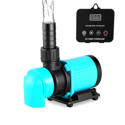 JEREPOND 660GPH Aquarium Return pump with LCD display controller, DC 24V 25W aquarium pump for saltwater freshwater aquarium,fish tank,sump,20 speeds ECO Quiet Submersible and inline pump