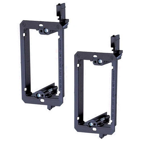 iMBAPrice LV1-2PK Single Gang (1-Gang) Low Voltage Mounting Bracket - Black (Pack of 2)