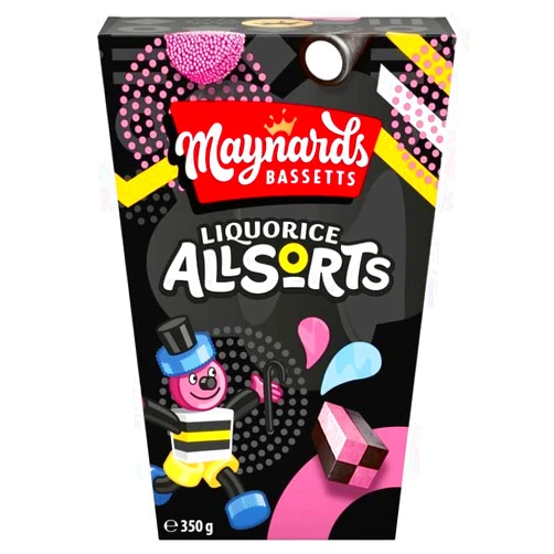 Maynards Bassetts Liquorice Allsorts Carton 350g