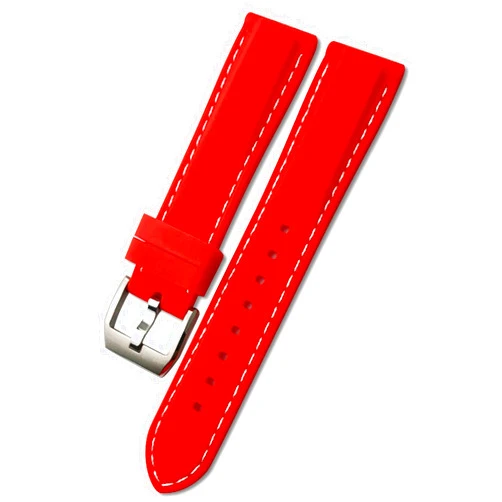 HOUCY 19/20mm 21/22mm Quality Silicone Rubber Watchband For IWC Big 'S Watches Spitfire Portofino Family Mark 18 Strap