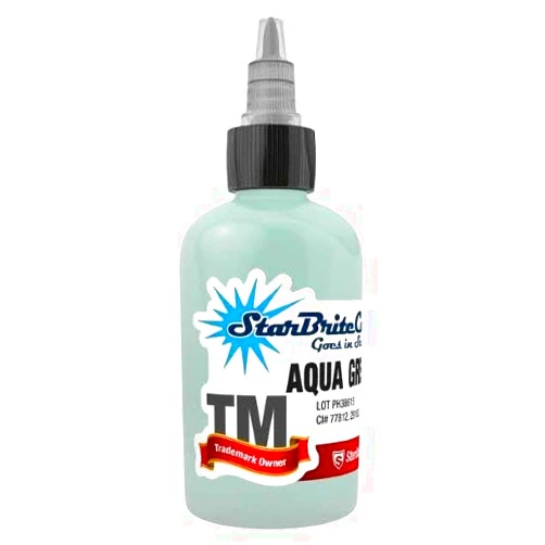 StarBrite (Tommy's) Aqua Green — Tommy's StarBrite Colors Tattoo Ink — 1oz