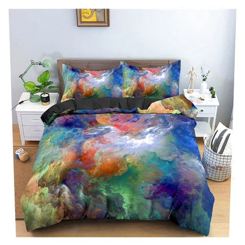 Fgfgkijbhgmsedfod Duvet Cover Set 3D Brushed Microfiber Bedding Set 2/3 PCS Abstract Duvet Cover Sets with Pillowcase King Queen Size Bedroom Quilt/Comforter Cover with Zipper Closure Comforter Cover Set (Set 3 US K