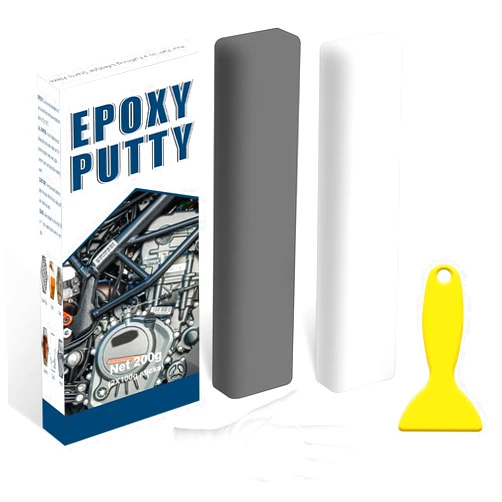 WAN2TLK Epoxy Putty, 200g Epoxy Filler, 2 Part Epoxy Metal Putty, Plastic, Glass, Ceramic Sink Crack Repair for Fast Repair and Bonding, Heat Resistant & Waterproof (Grey)