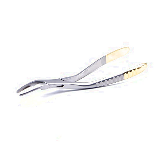 Angzhili Dental Tooth Extraction Forcep for Root Fragment Minimally Invasive Dental Instrument Curved Forcep (Maxillary teeth)