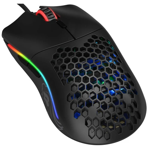 Glorious PC Gaming Race Glorious Model O Wired Gaming Mouse 67g Superlight Honeycomb Design, RGB, Pixart 3360 Sensor, Omron Switches, Ambidextrous - Matte Black