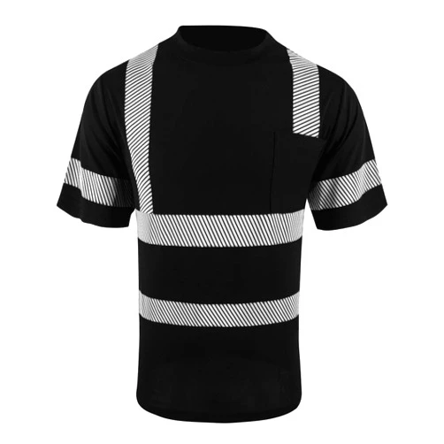 LOVPOSNTY Hi Vis Shirts ANSI Class 3 Safety Shirts, Heat Transfer Reflective Strips High Visibility Shirts for Men and Women