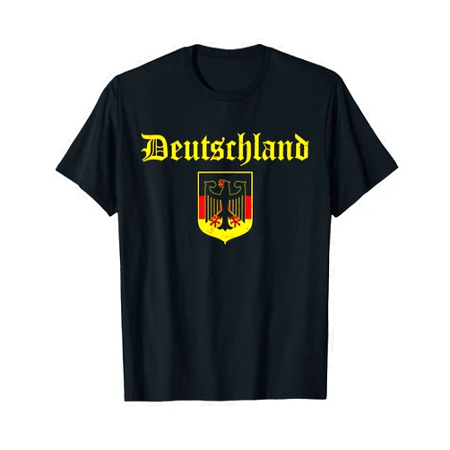 Germany Gifts Souvenirs Deutschland Germany Flag Coat Of Arms Eagle Banner Vintage T-Shirt