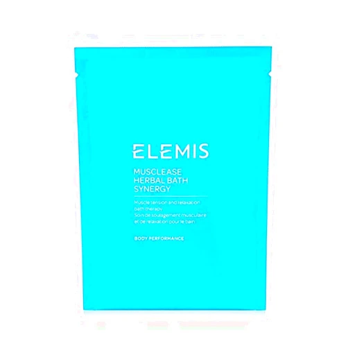 ELEMIS Musclease Herbal Bath Synergy | Calming Muscle Tension and Relaxation Therapy Soak Relieves Aches, Pains and Tension Post-Workout | 10 Sachets