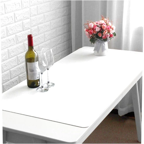 ZPEE Pu Leather Mouse Mats for Desk,Large Gaming Mouse Pad for Office Home Mice Mat Washable Writing Mat for Study Working-White 100x50cm