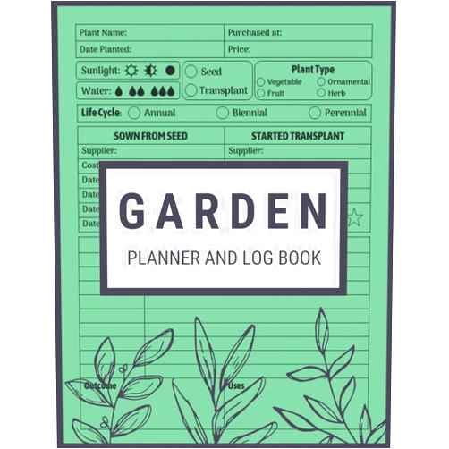 Gemey Publishing Books Garden Planner and Log Book: Monthly Gardening Organizer Notebook for Avid Gardeners, Flowers, Vegetable Growing, Plants Profiles and Layout Design