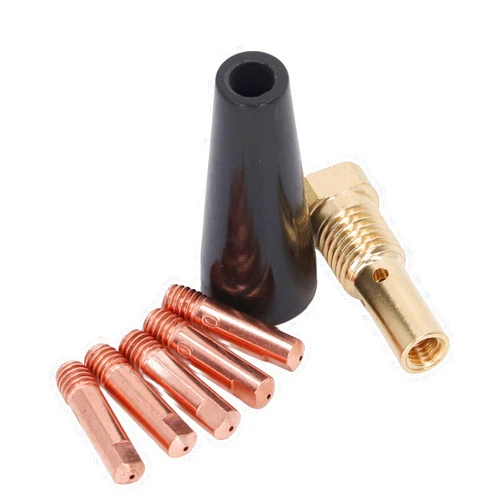 FTVOGUE 7PCS Gasless Welding Soldering Kit Copper Tip Diffuser Nozzles Welding And Cutting Accessories