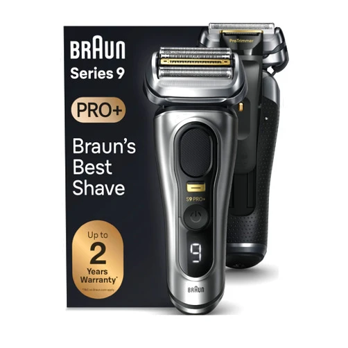 Braun Series 9 9517s PRO+ Electric Razor for Men, 5 Pro Shave Elements & Precision Long Hair ProTrimmer, Charging Stand, Braun’s Best for Smooth Skin, Wet & Dry Electric Razor with 60min Runtime