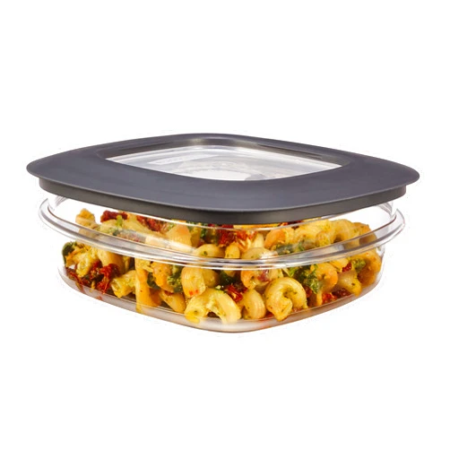 Rubbermaid Premier Easy Find Lids 3-Cup Meal Prep and Food Storage Container, Grey |BPA-Free & Stain Resistant
