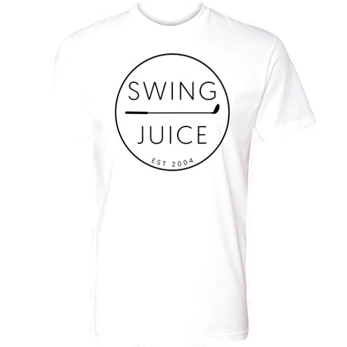 SwingJuice Golf T-Shirt Retro Crew Neck Short Sleeve Funny Golf Shirt for Men and Women