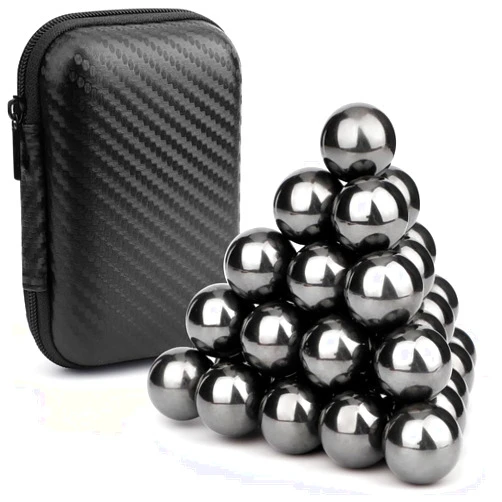 Anzmtosn Jumbo Fidgets Science Kit Neat Magnets Blocks Hematite Magnetic Magnets Ring Gifts for Kids Adults, Refrigerator Magnet for Home Office Neat Party Favors Supplies Goodie Bag Fillers 30 PCS 20mm