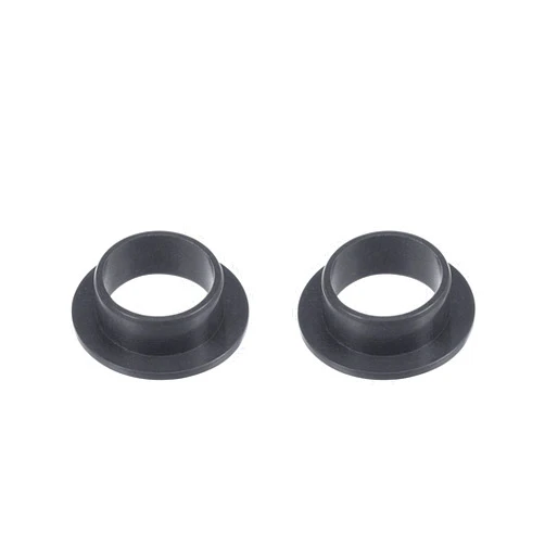 uxcell Flanged Sleeve Bearings 12mm Bore 14mm OD 6mm Length POM Wrapped Oilless Bushings Black 2pcs