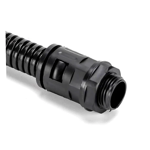 Generic Pipe Fittings Bellows Straight Connector AD21.2 PG16 Nylon Corrugated pipe Waterproof Joint Cable Gland Plastic Joint AD54.5(AD28.5-PG21-5PCS_NONE)