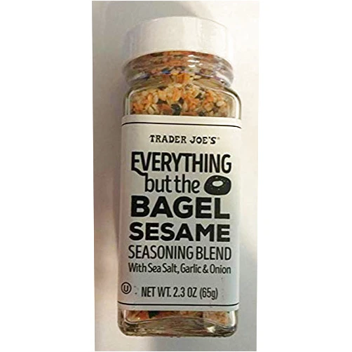 Trader Joe's Seasonings Bundle - Everything But The Bagel Sesame and Chile Lime Seasoning Blends (1 of each) (Limited Edition)