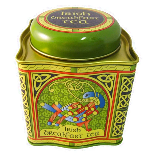 Royal Tara Irish Breakfast Tea - Celtic Peacock Irish Weave Designed Tin, 1pack, 50 count
